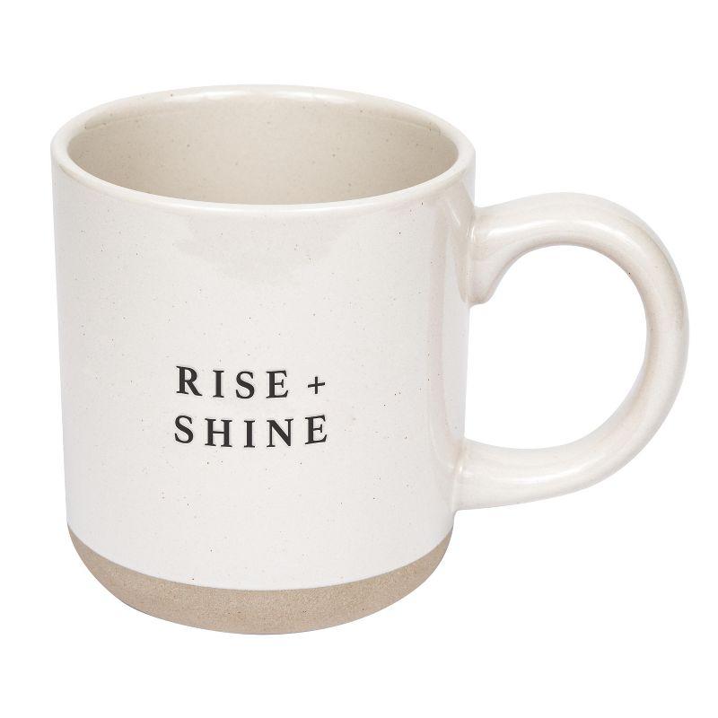 Sweet Water Decor Rise and Shine Stoneware Coffee Mug -14oz