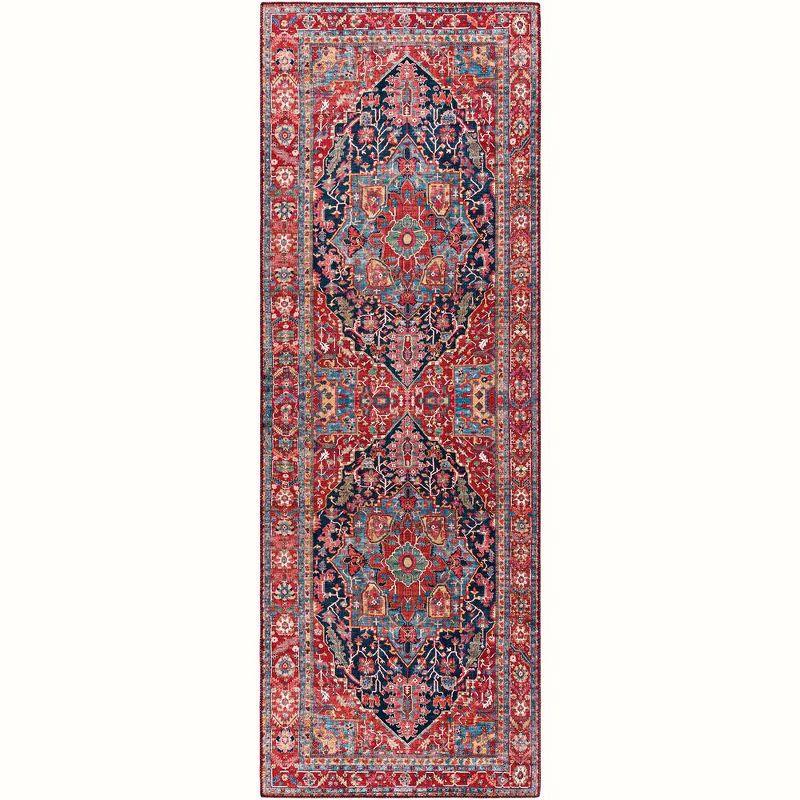 Mark & Day Linden 2'6"x7'6" Runner Woven Indoor Area Rugs Bright Red