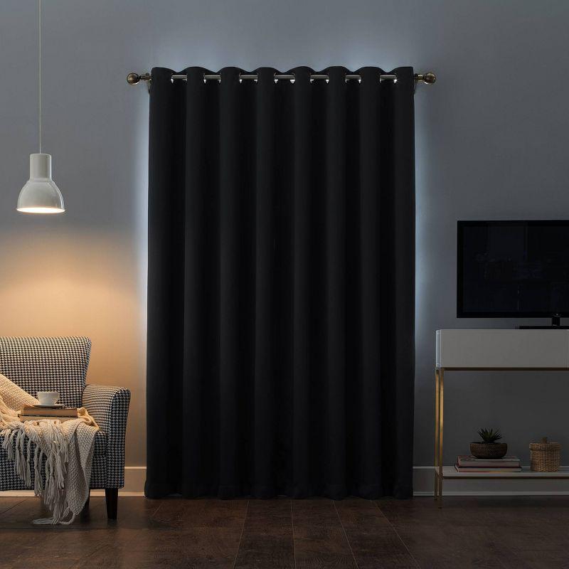 Sun Zero 100% Blackout Oslo Theater Grade Grommet Curtain Panel