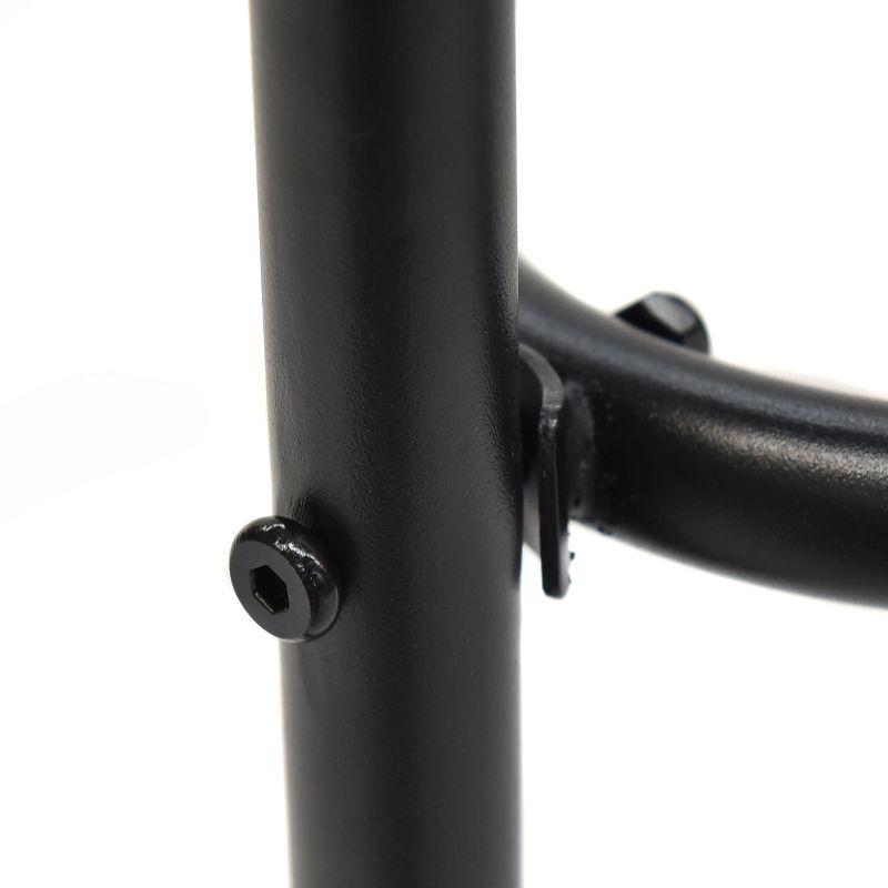 Lark Manor™ Aliyahna 32'' Patio Square Table Tempered Glass Steel Frame Outdoor Pool Yard Garden