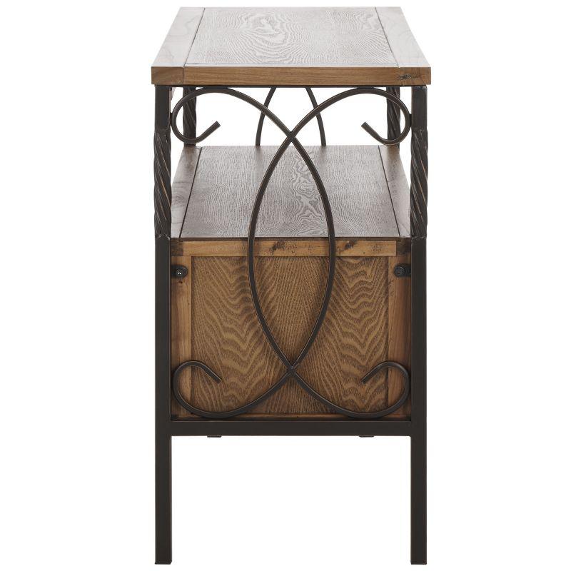 Joshua Media Console - AMH6532C - Brown - Safavieh Couture