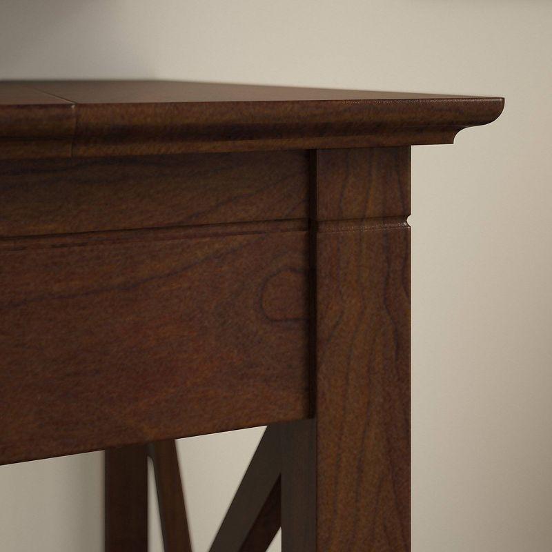 Bing Cherry Wood Composite 60" Corner Desk with Drawer