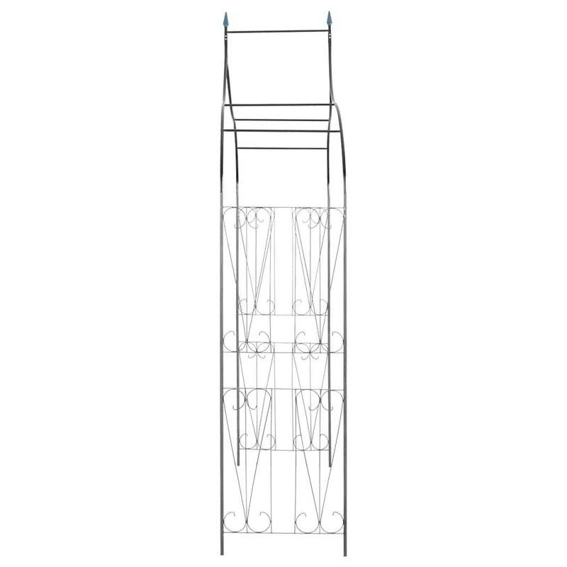 VidaXL vidaXL Garden Arch, Arch Trellis, Metal Arch, Weather-Resistant, Dark 111.4"H x 50.8"W Green