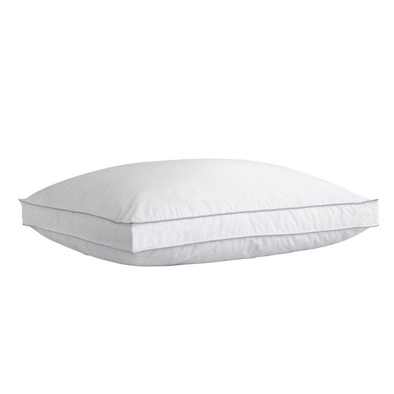 King Size White Cooling Gusseted Polyester Pillow