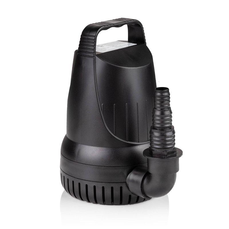 Alpine Black Heavy-Duty Submersible Pond Pump 3100 GPH