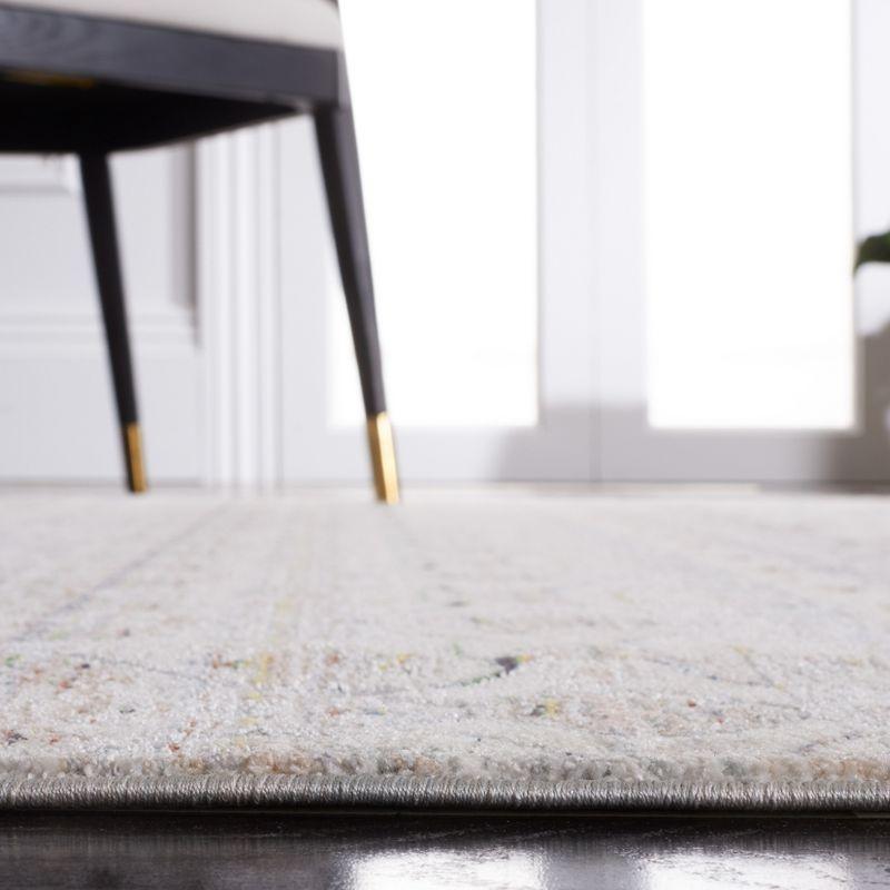 Princeton PRN911 Power Loomed Area Rug - Ivory/Blue - 6'7"x6'7" - Safavieh.