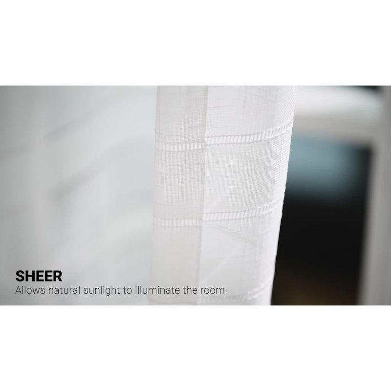 Reyna Cotton Semi Sheer Curtain Panel