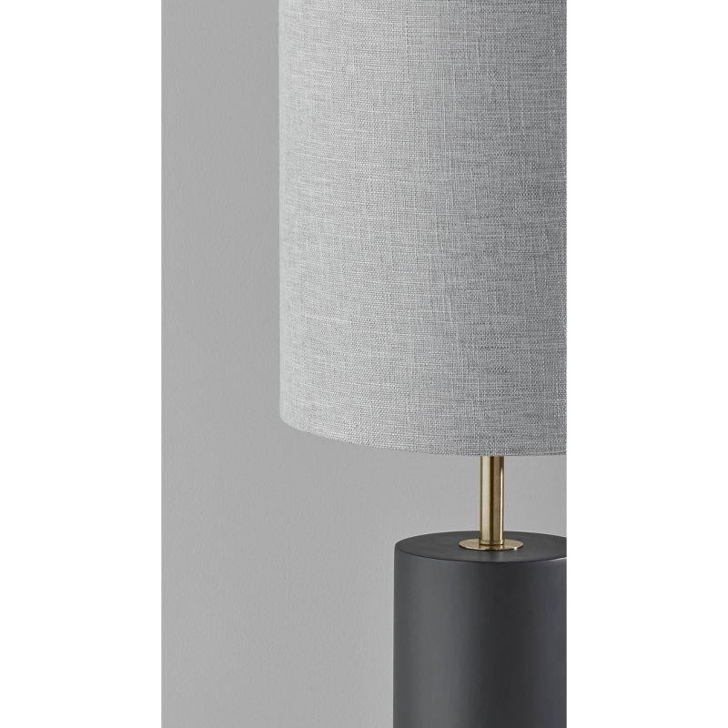 Dean Table Lamp Black - Adesso: Modern Nightstand Light, UL Listed, No Assembly Required