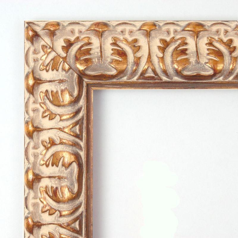 Amanti Art Florentine Gold Beveled Wood Framed Wall Mirror