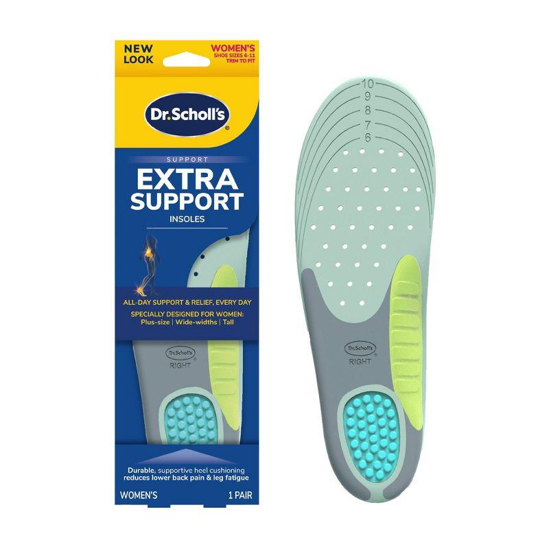 Dr. Scholl's Extra Support Trim to Fit Inserts Insoles for Women - Size 6-11 - 1 pair