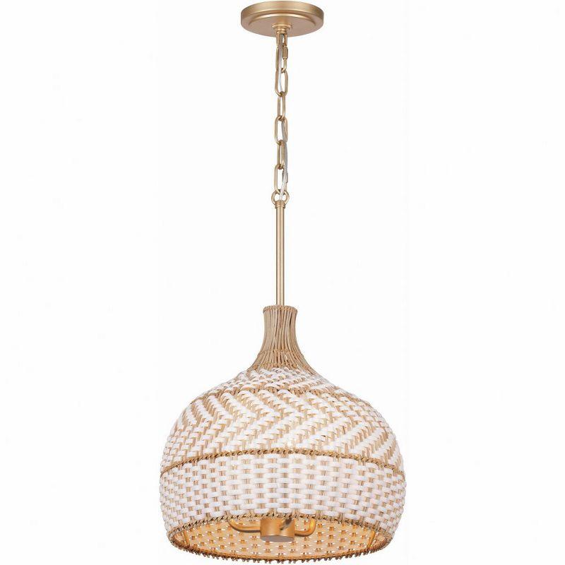 Crystorama Lighting Zanzibar 3 - Light Pendant in  Soft Gold