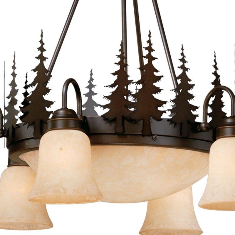 Vaxcel Yosemite 9 - Light Chandelier in  Burnished Bronze