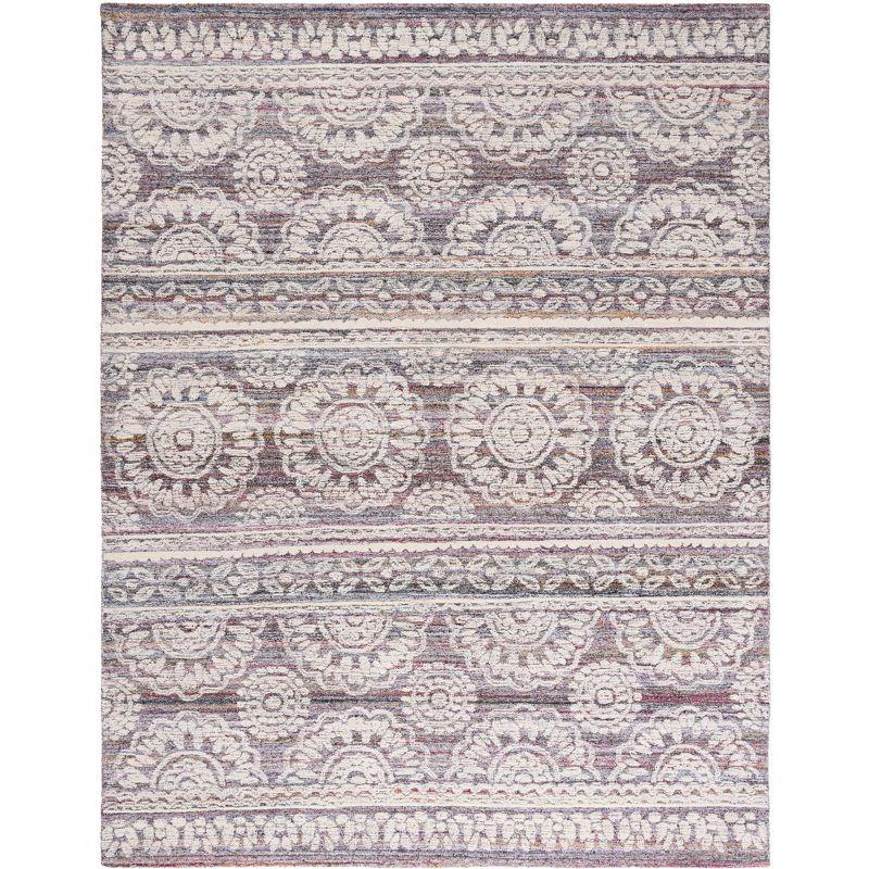 Ivory Elegance Floral Hand-Tufted Wool & Synthetic 8' x 10' Rug