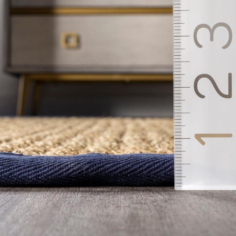 Nuloom Larnaca Seagrass Herringbone Indoor Area Rug, 6' x 9'