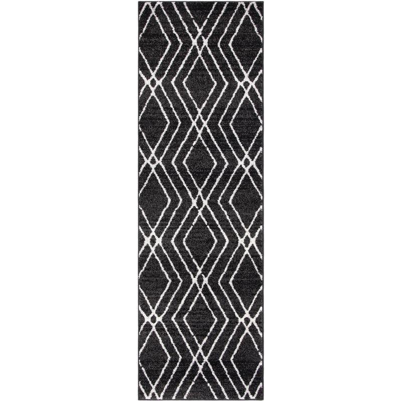 Adirondack ADR262 Machine Made Indoor Runner - Grey/Ivory - 2'-6"x8' - Safavieh