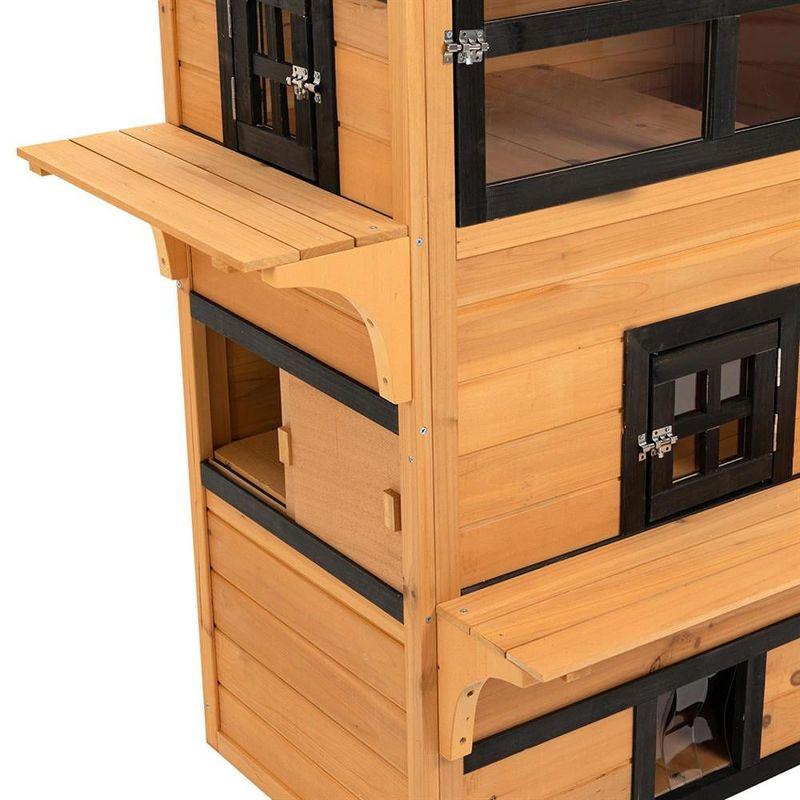 Tucker Murphy Pet™ 3-Story Cat House Feral Cat Shelter