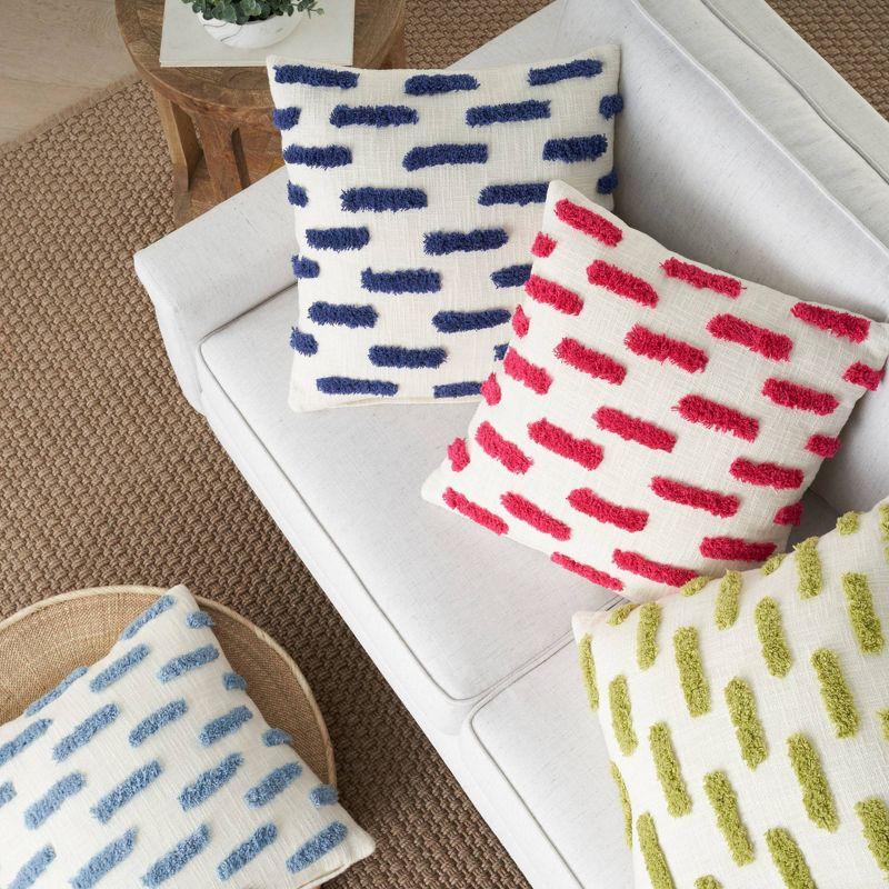 Cotton Reversible Throw Pillow