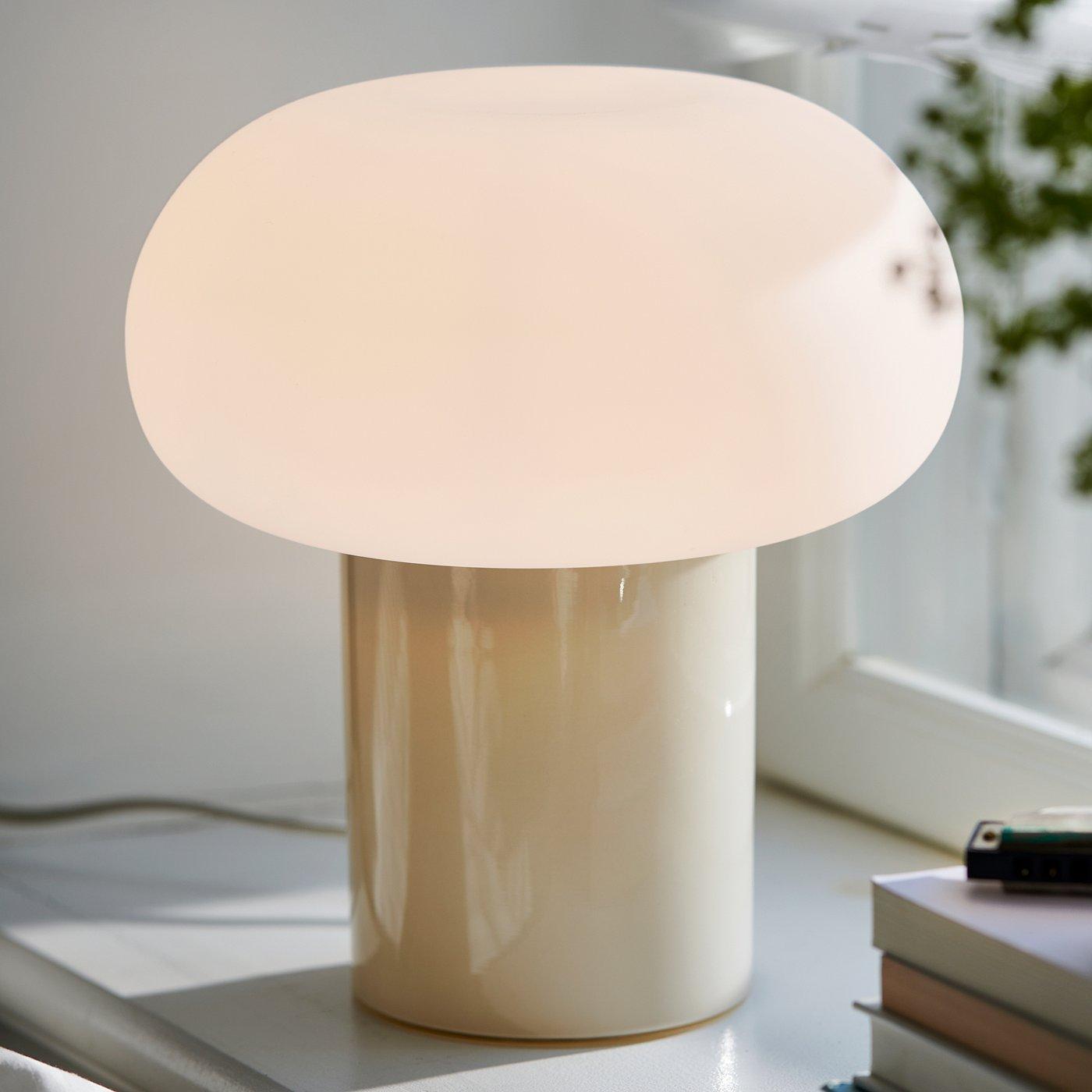 DEJSA Table lamp - beige/opal glass 11 "