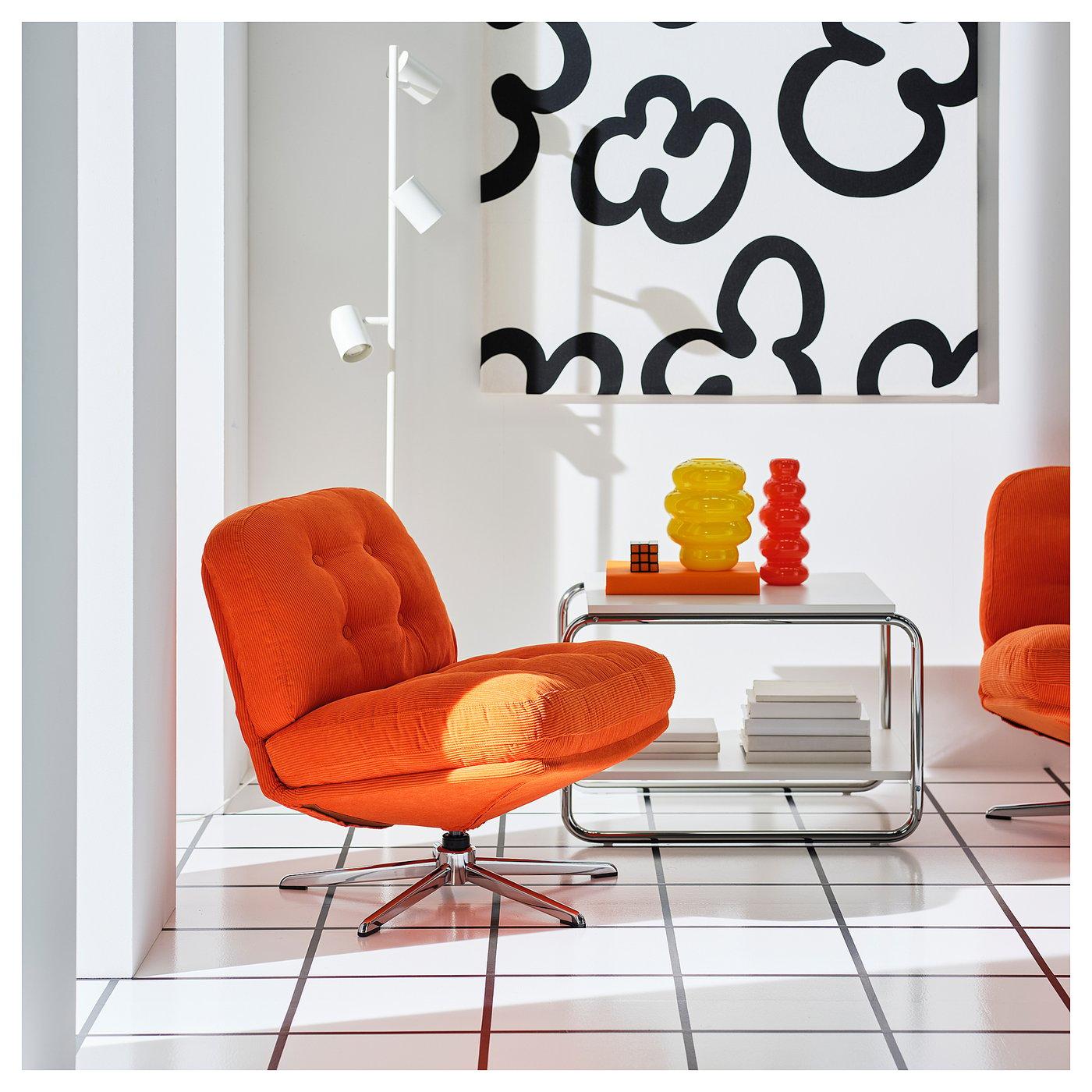DYVLINGE Swivel chair - Kelinge orange