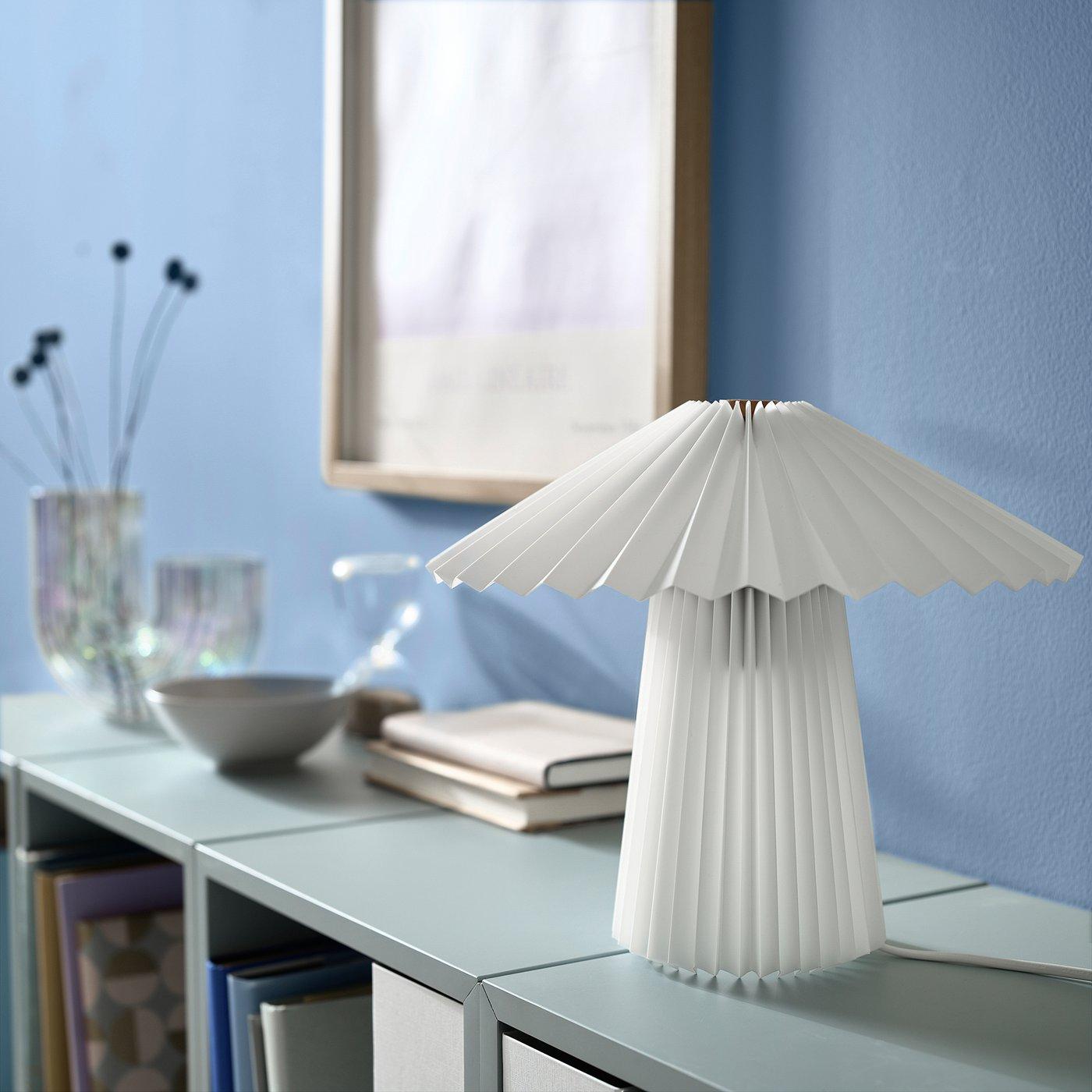 KUDDLAVA Table lamp - pleated white 11 "