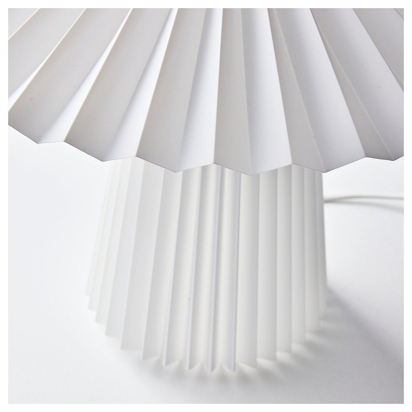 KUDDLAVA Table lamp - pleated white 11 "