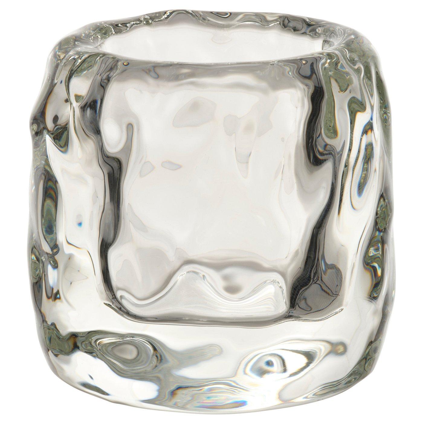 STOCKHOLM 2025 Tealight holder - clear glass 3 "