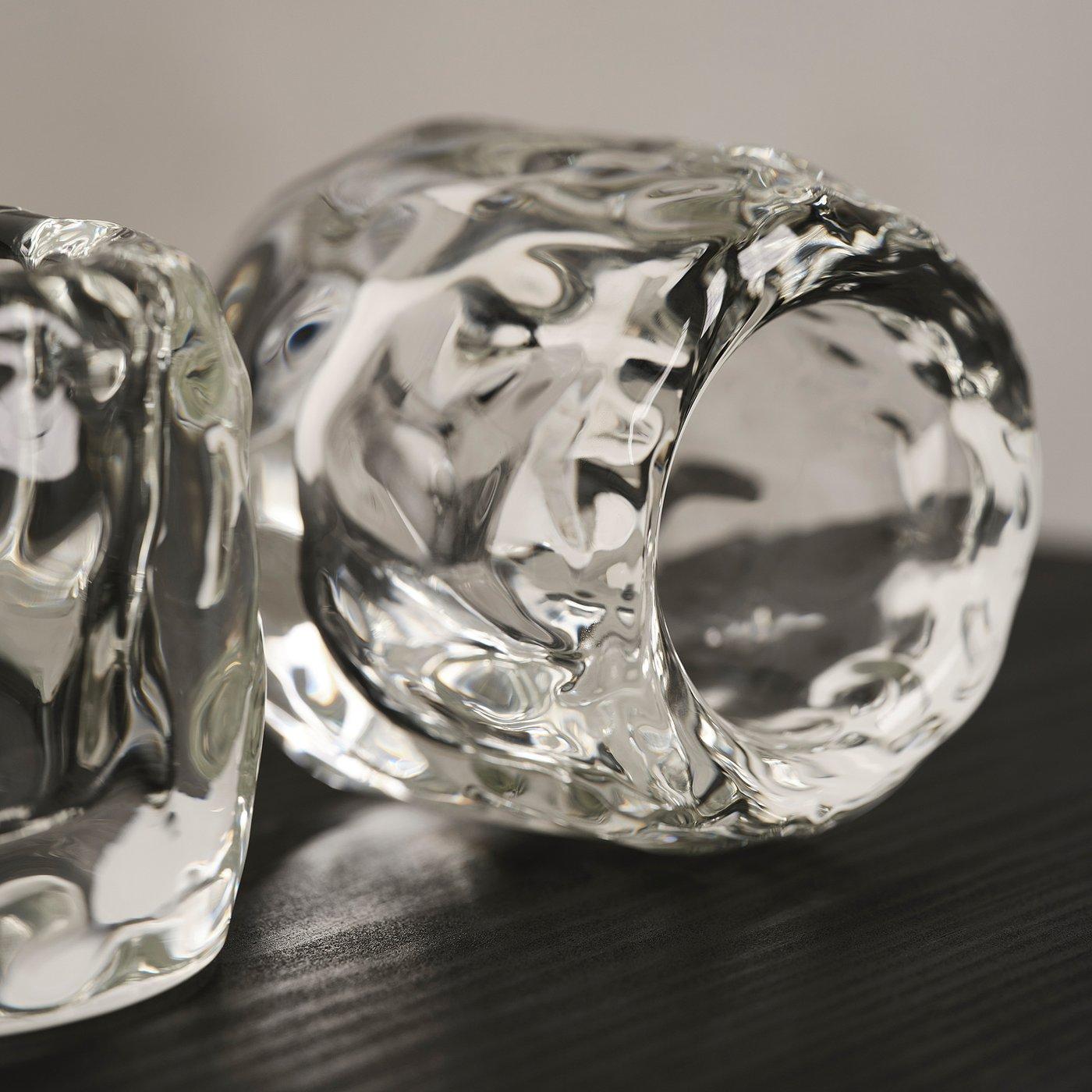 STOCKHOLM 2025 Tealight holder - clear glass 3 "