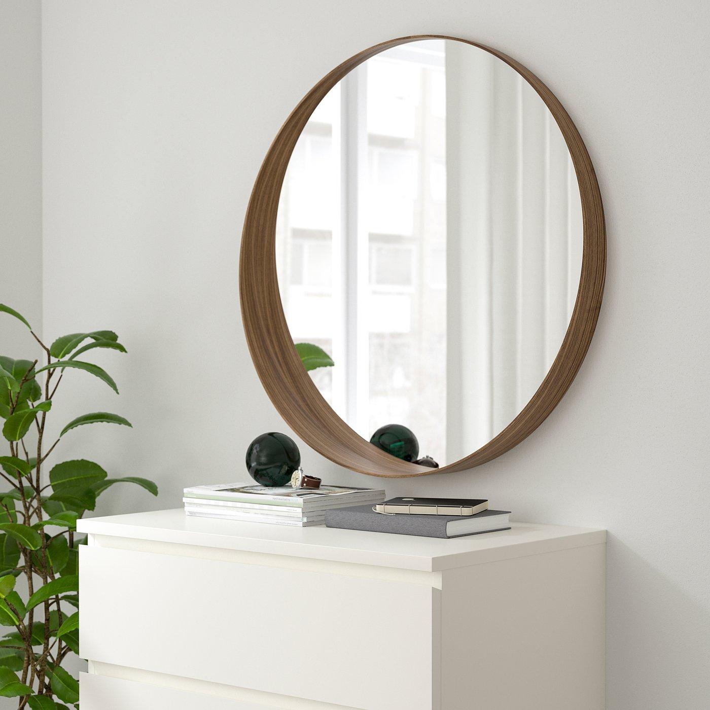 STOCKHOLM Mirror - walnut veneer 31 1/2 "