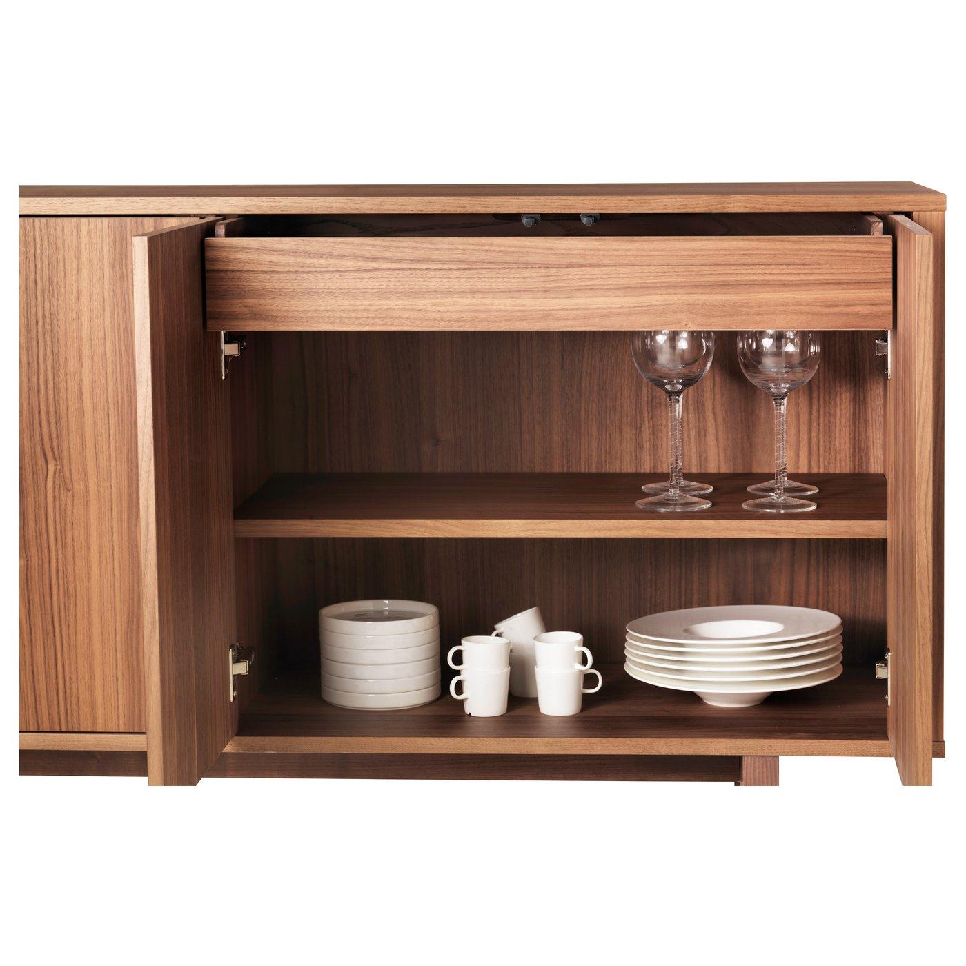 STOCKHOLM Sideboard - walnut veneer 63x31 7/8 "