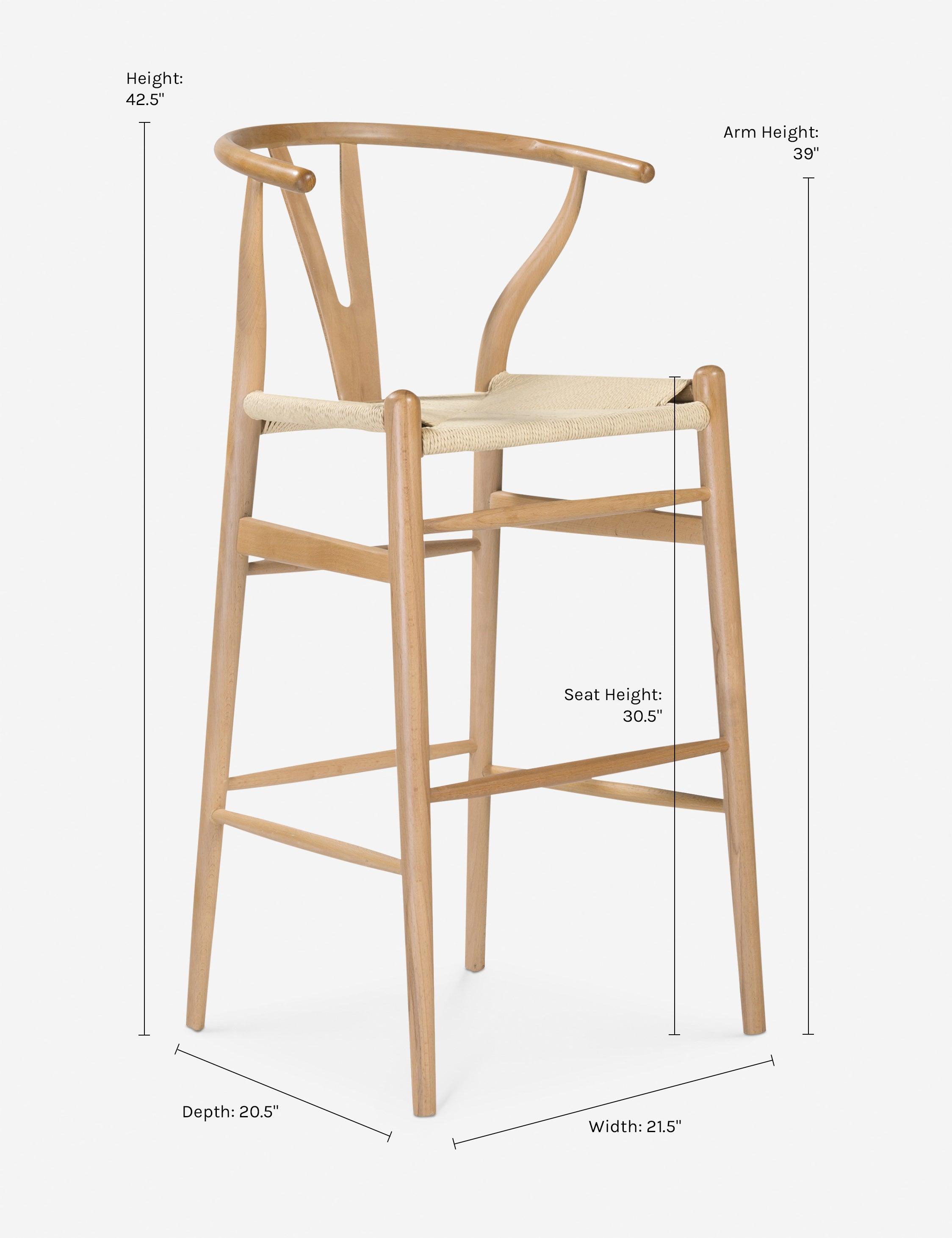 Cylia Bar Stool - Natural