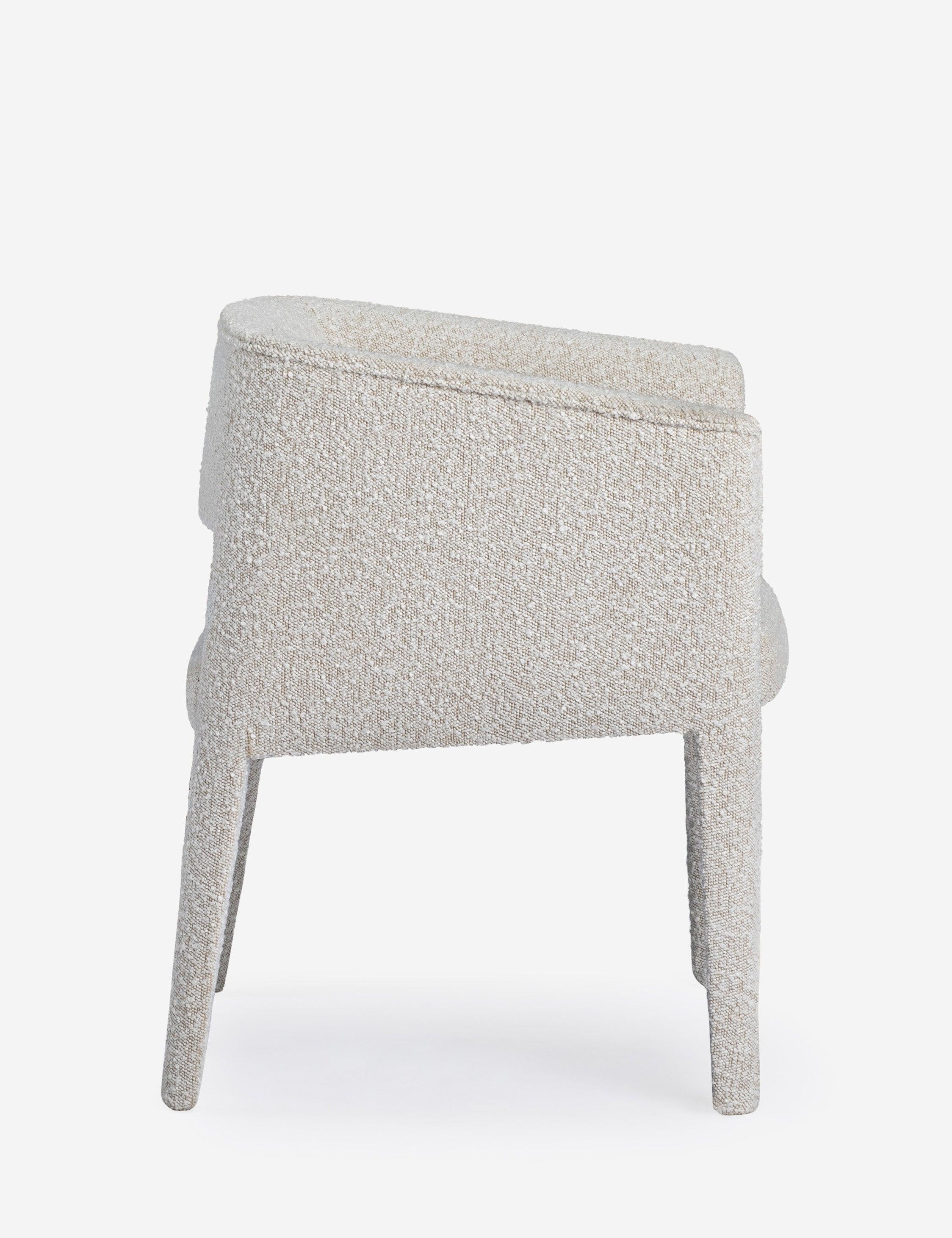 Velez Dining Arm Chair - Ivory Boucle