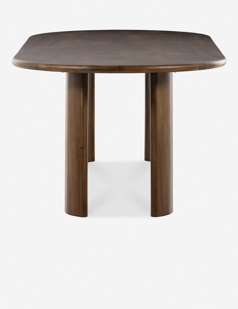 Nausica Oval Dining Table - Dark Brown