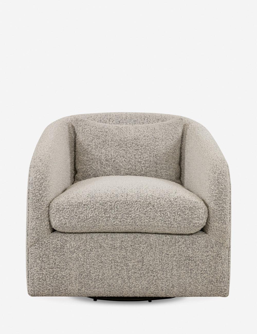 Ren Swivel Chair - Gray Boucle