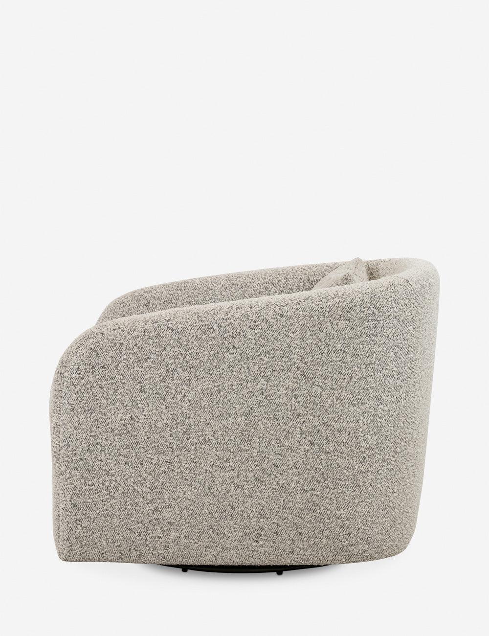 Ren Swivel Chair - Gray Boucle