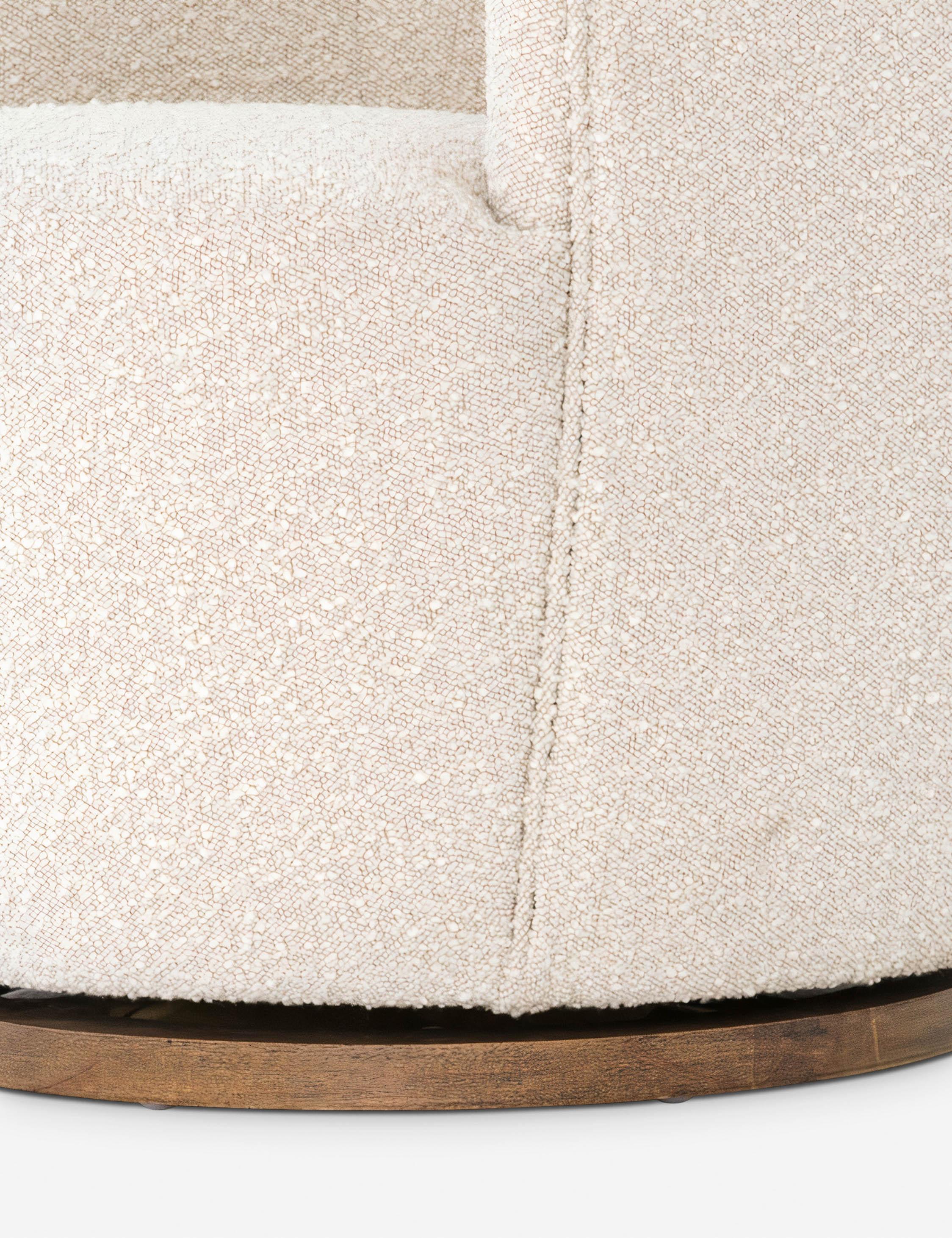 Margie Swivel Chair - Natural Boucle