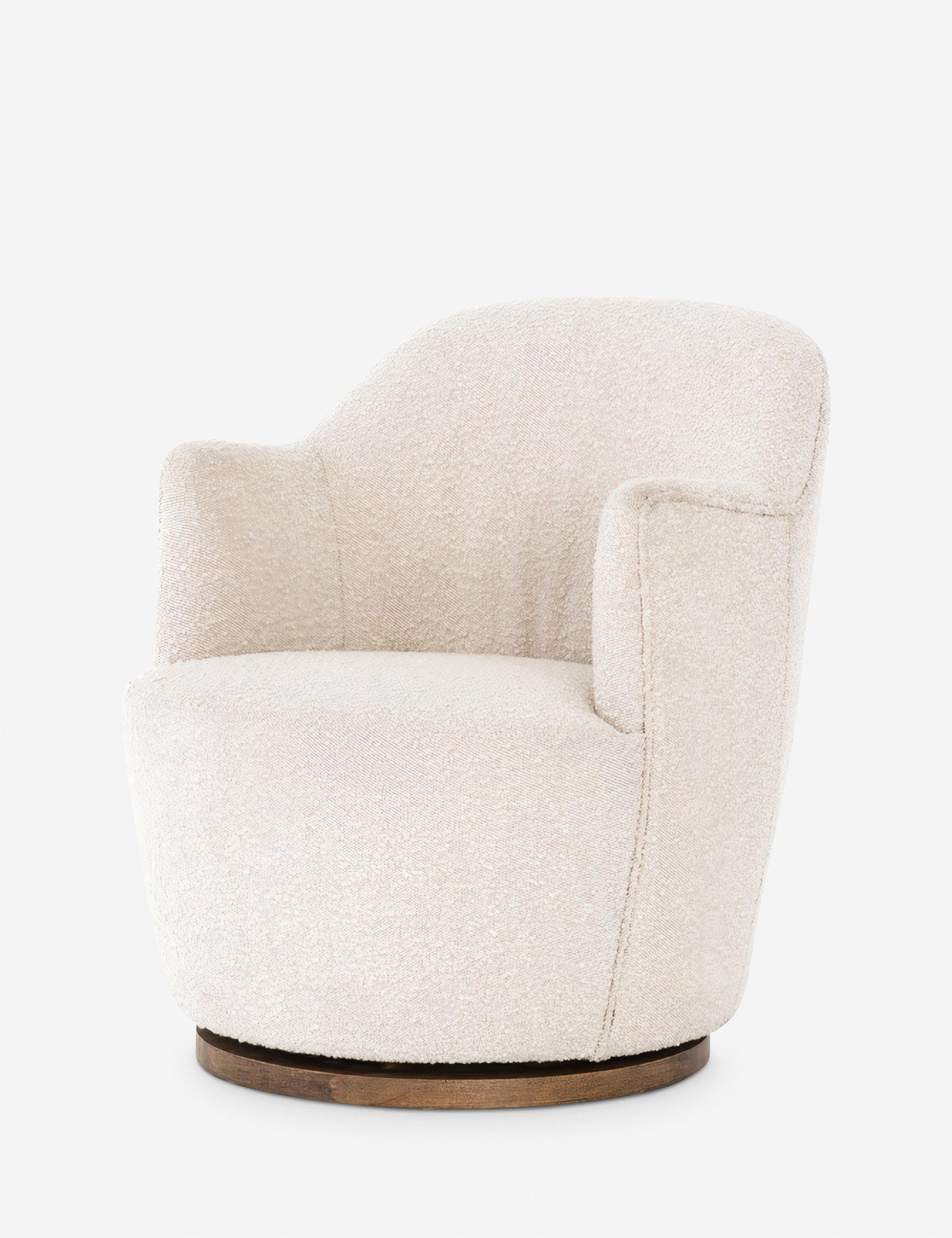 Margie Swivel Chair - Natural Boucle