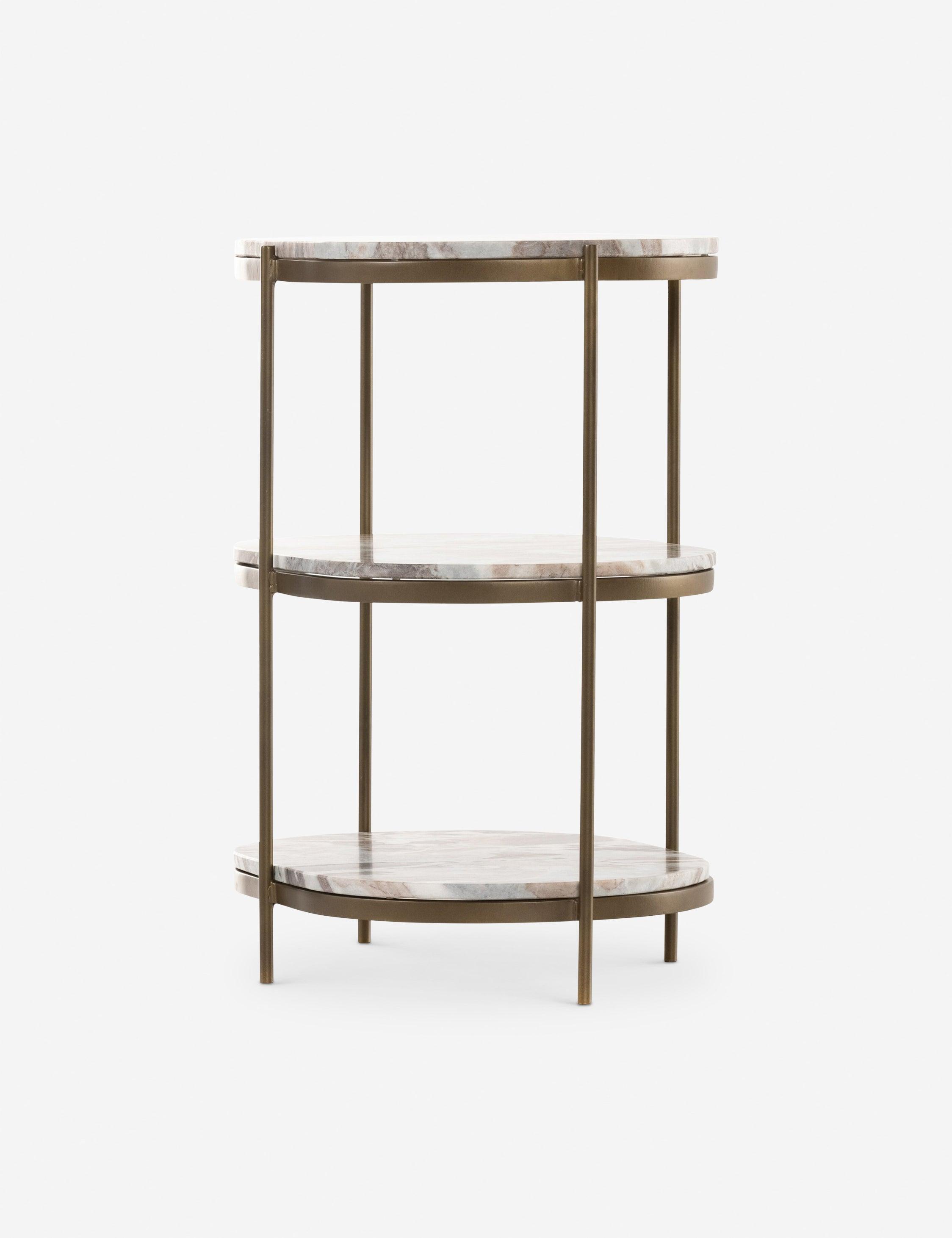 Kayleigh Nightstand - Canyon Marble