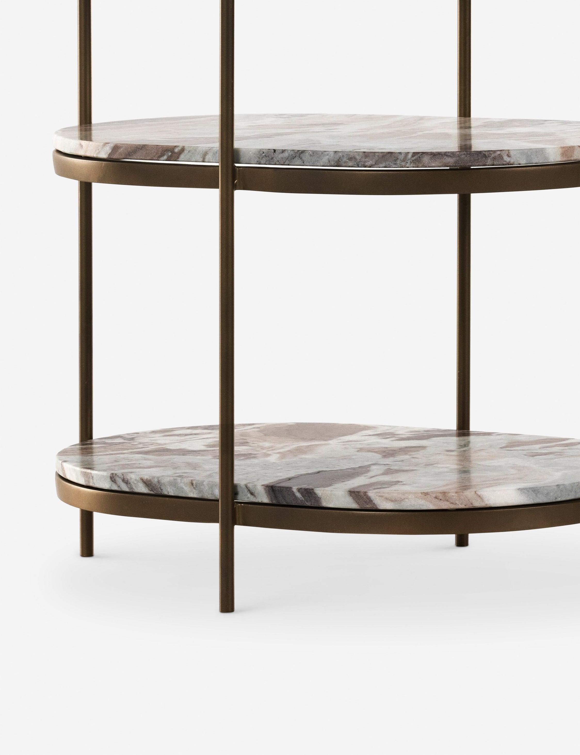 Kayleigh Nightstand - Canyon Marble