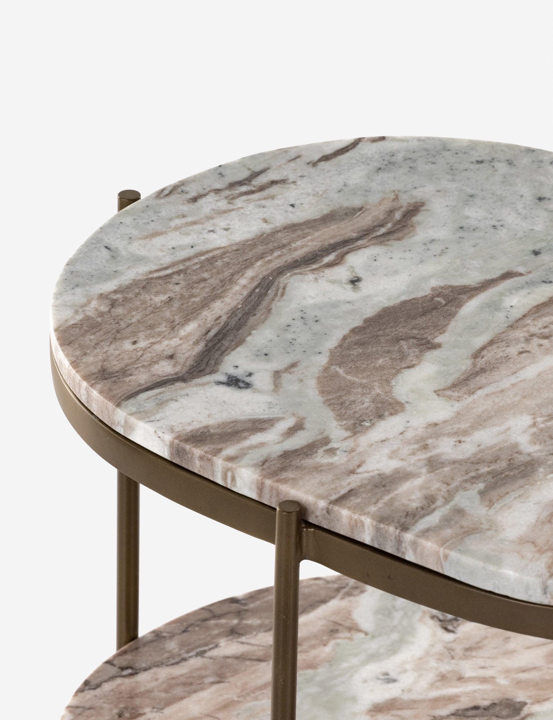 Kayleigh Nightstand - Canyon Marble