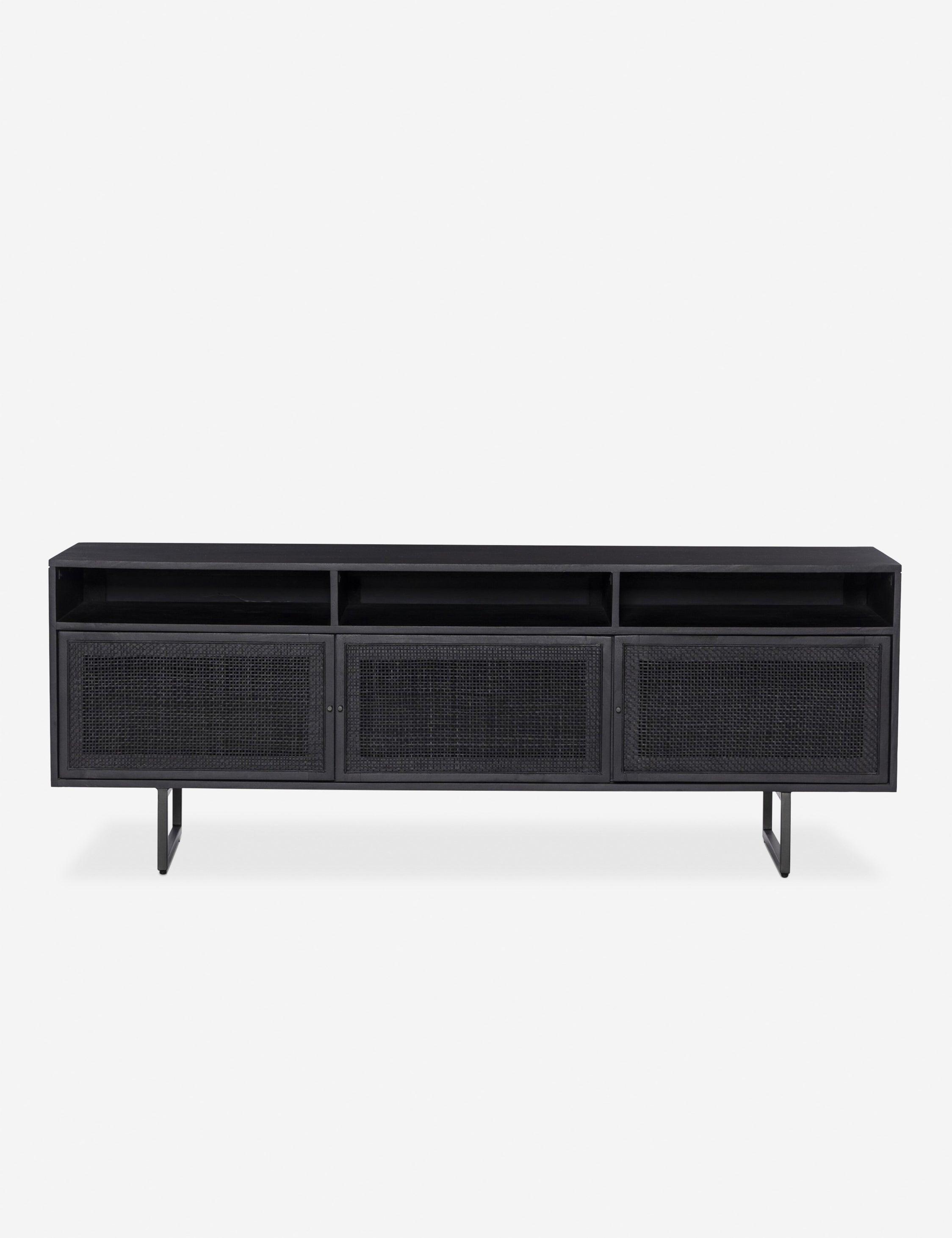Hannah Media Console - Black and Black
