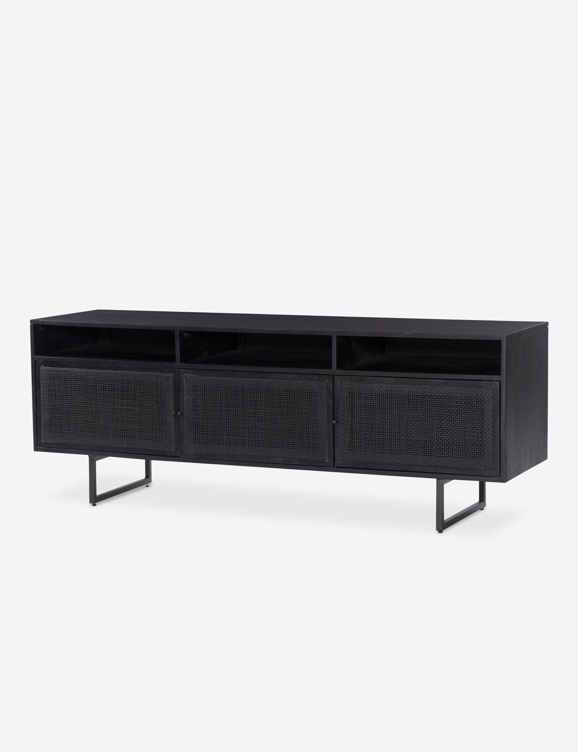 Hannah Media Console - Black and Black