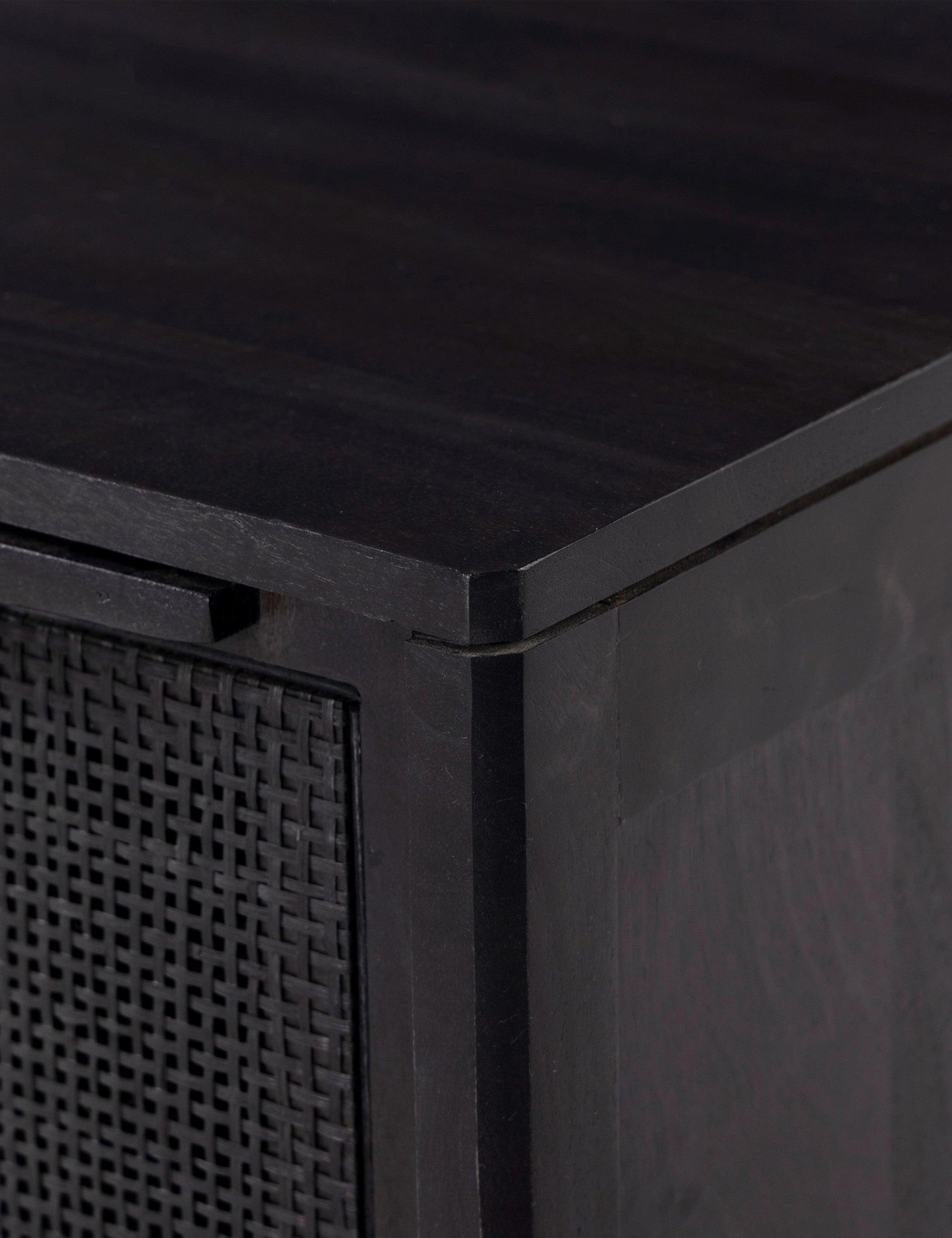 Hannah Nightstand - Black and Black / Left-Side