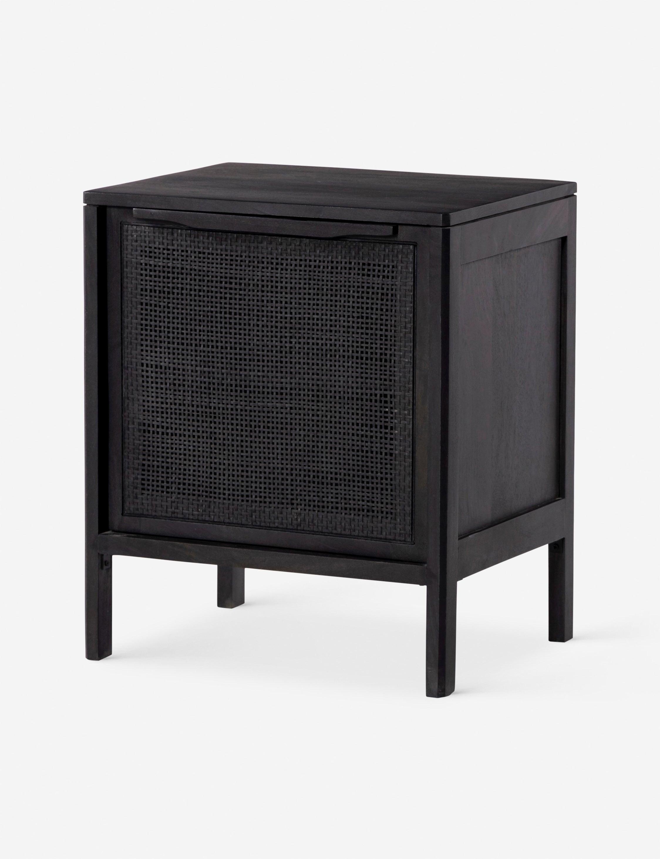 Hannah Nightstand - Black and Black / Left-Side