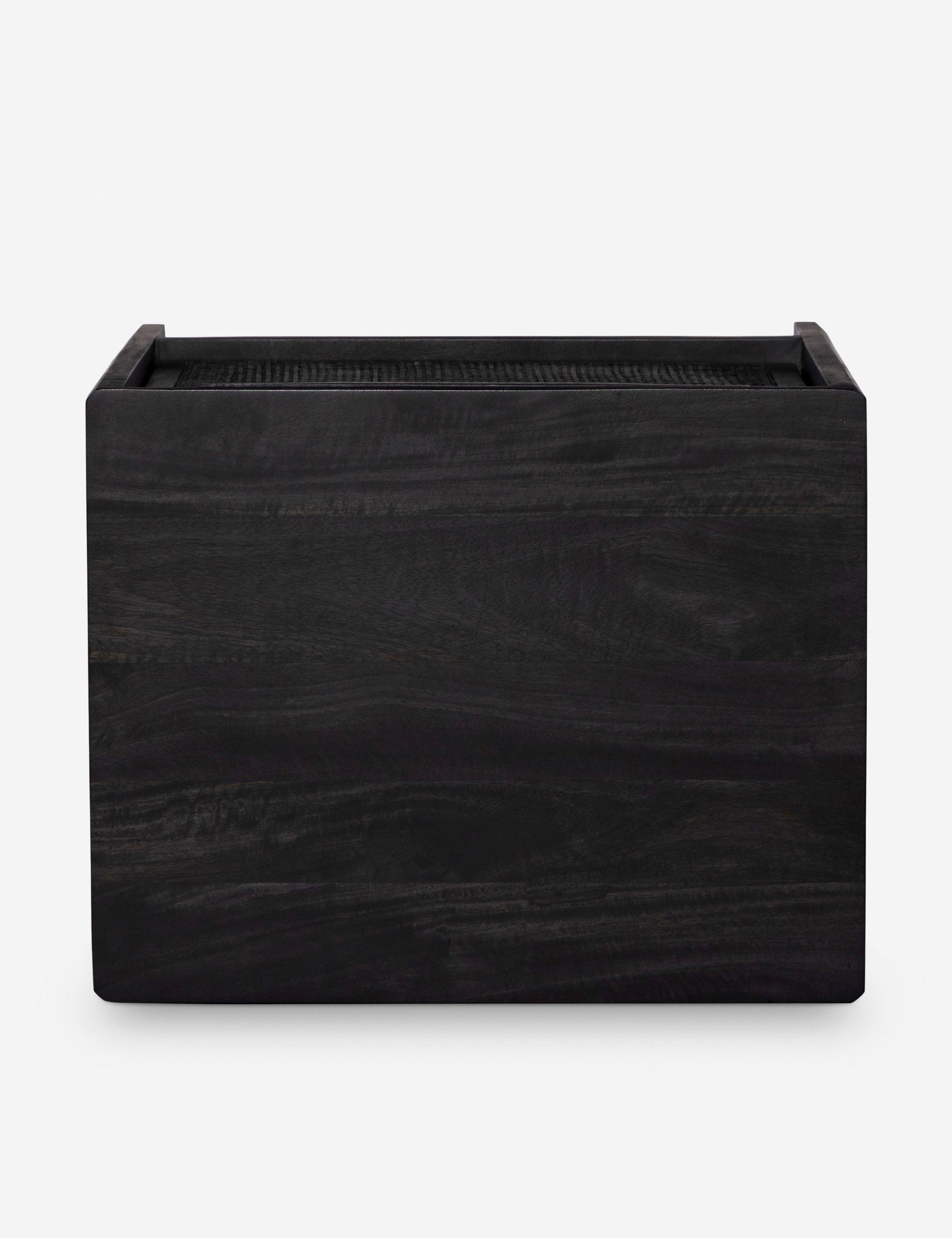 Hannah Nightstand - Black and Black / Left-Side