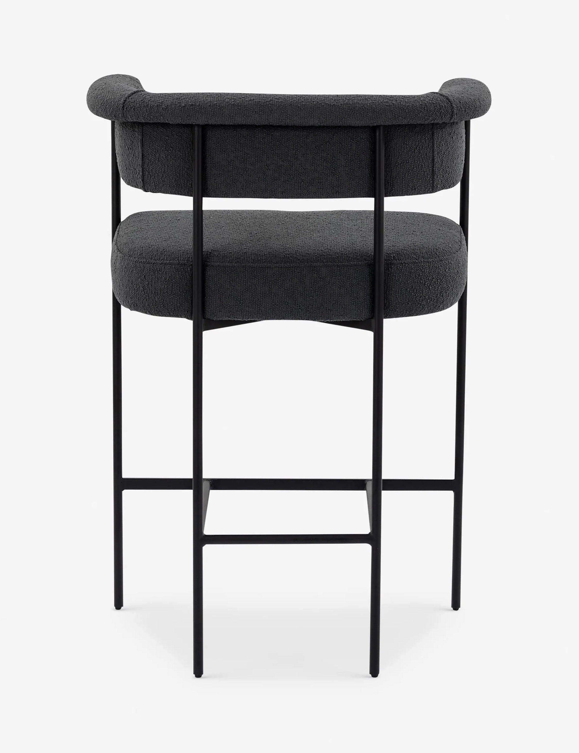 Kyleigh Counter Stool - Slate Boucle