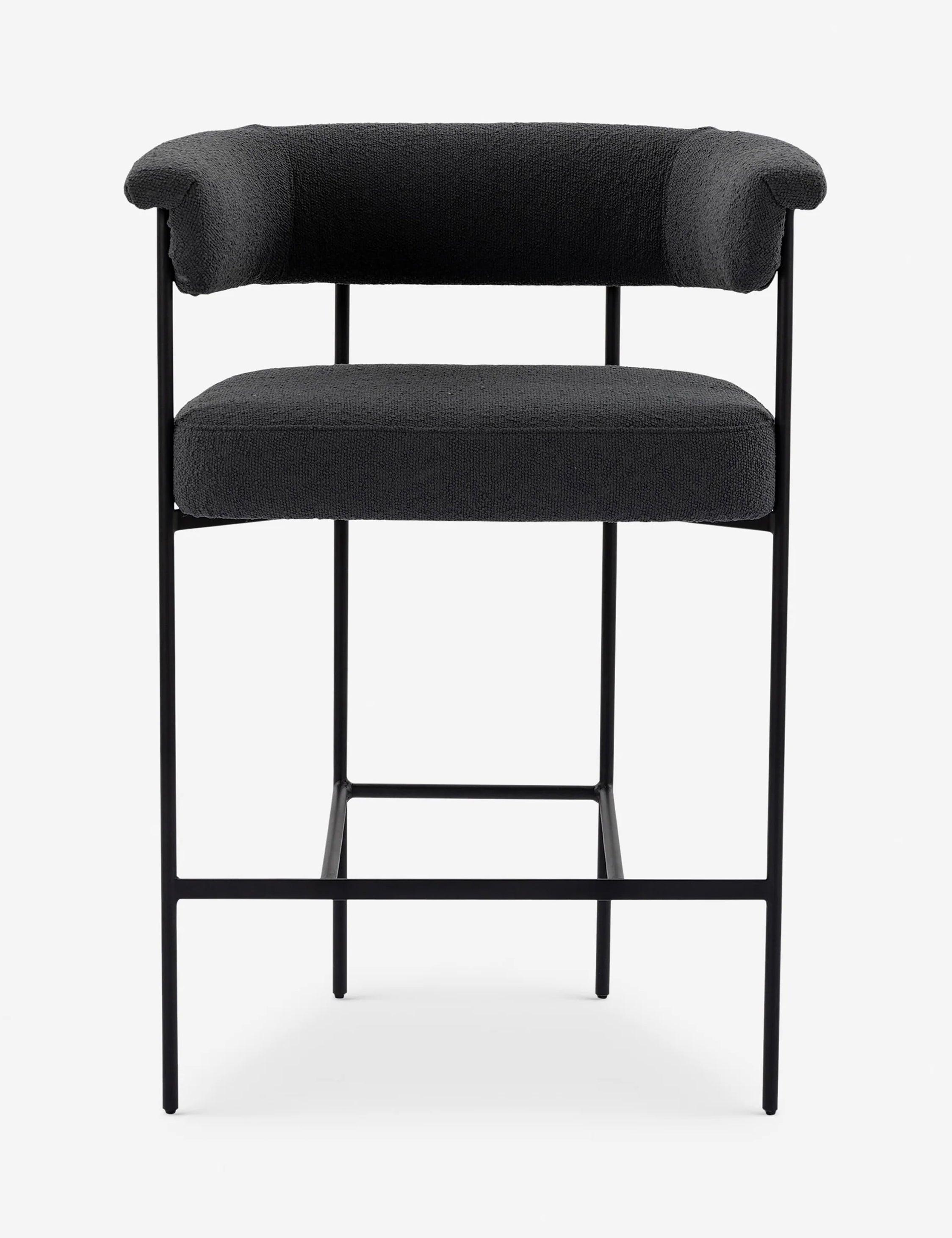 Kyleigh Counter Stool - Slate Boucle