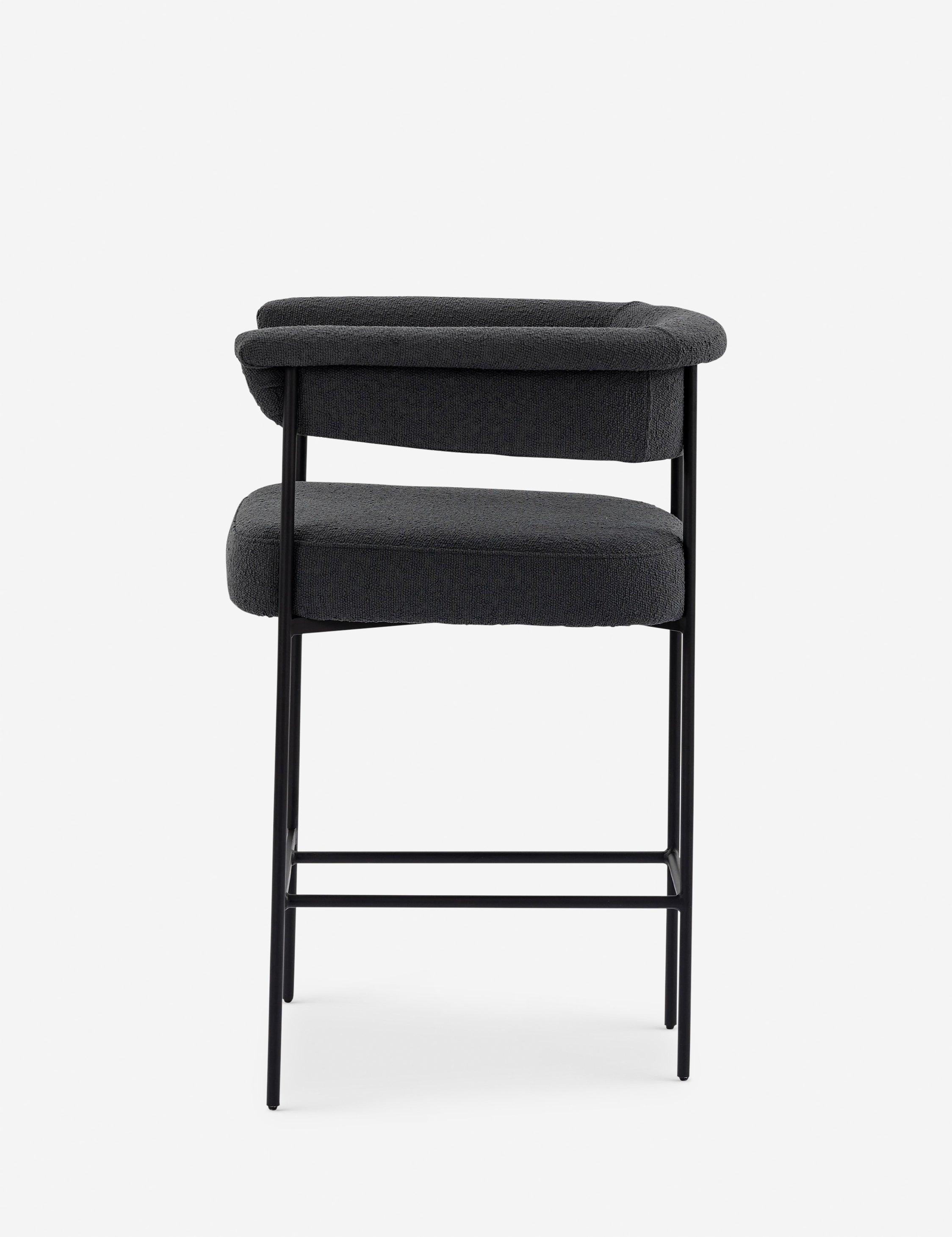 Kyleigh Counter Stool - Slate Boucle