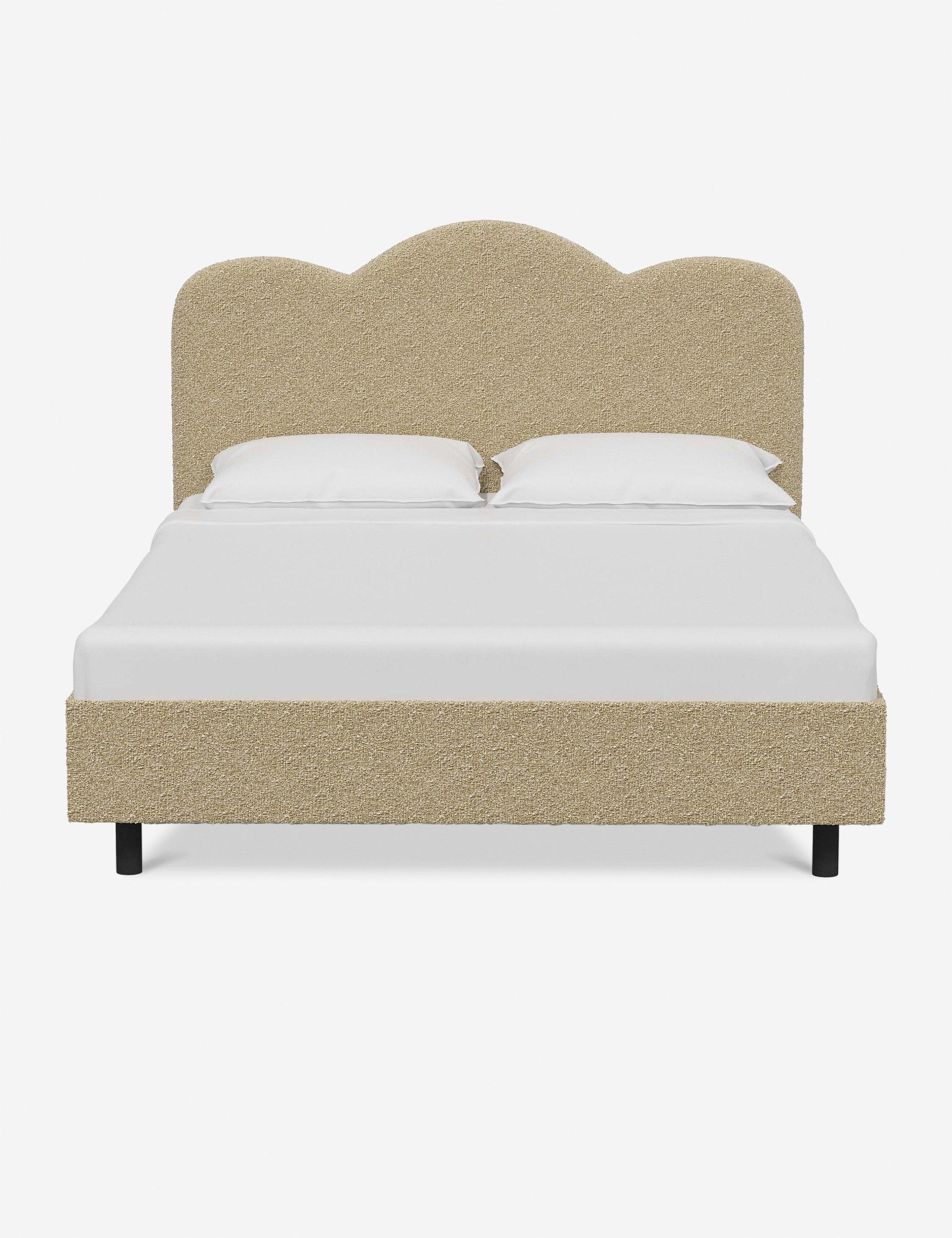 Mino Platform Bed - Buff Boucle / Full