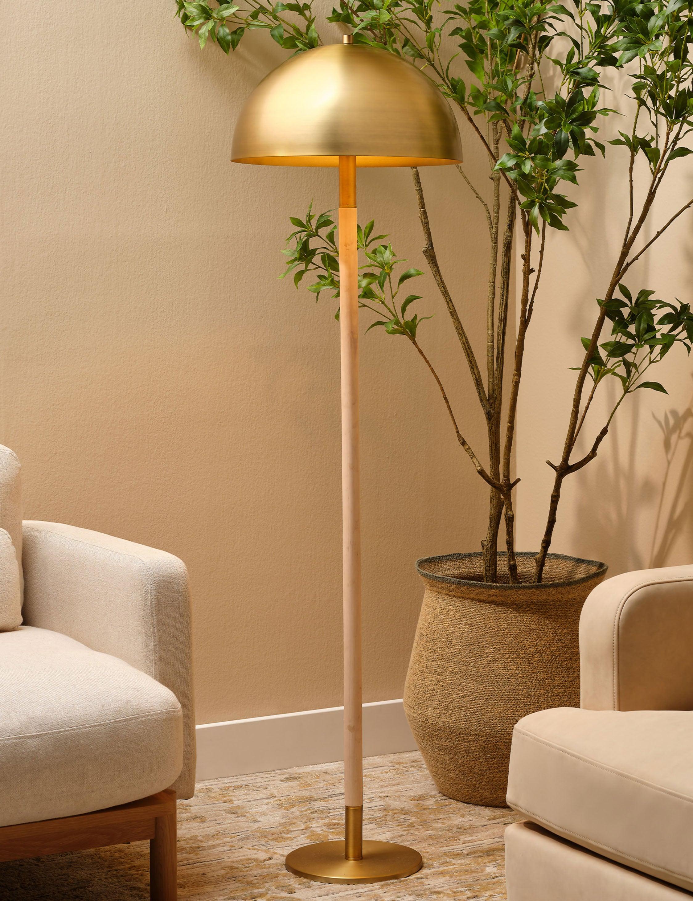 Standish Floor Lamp - Brass