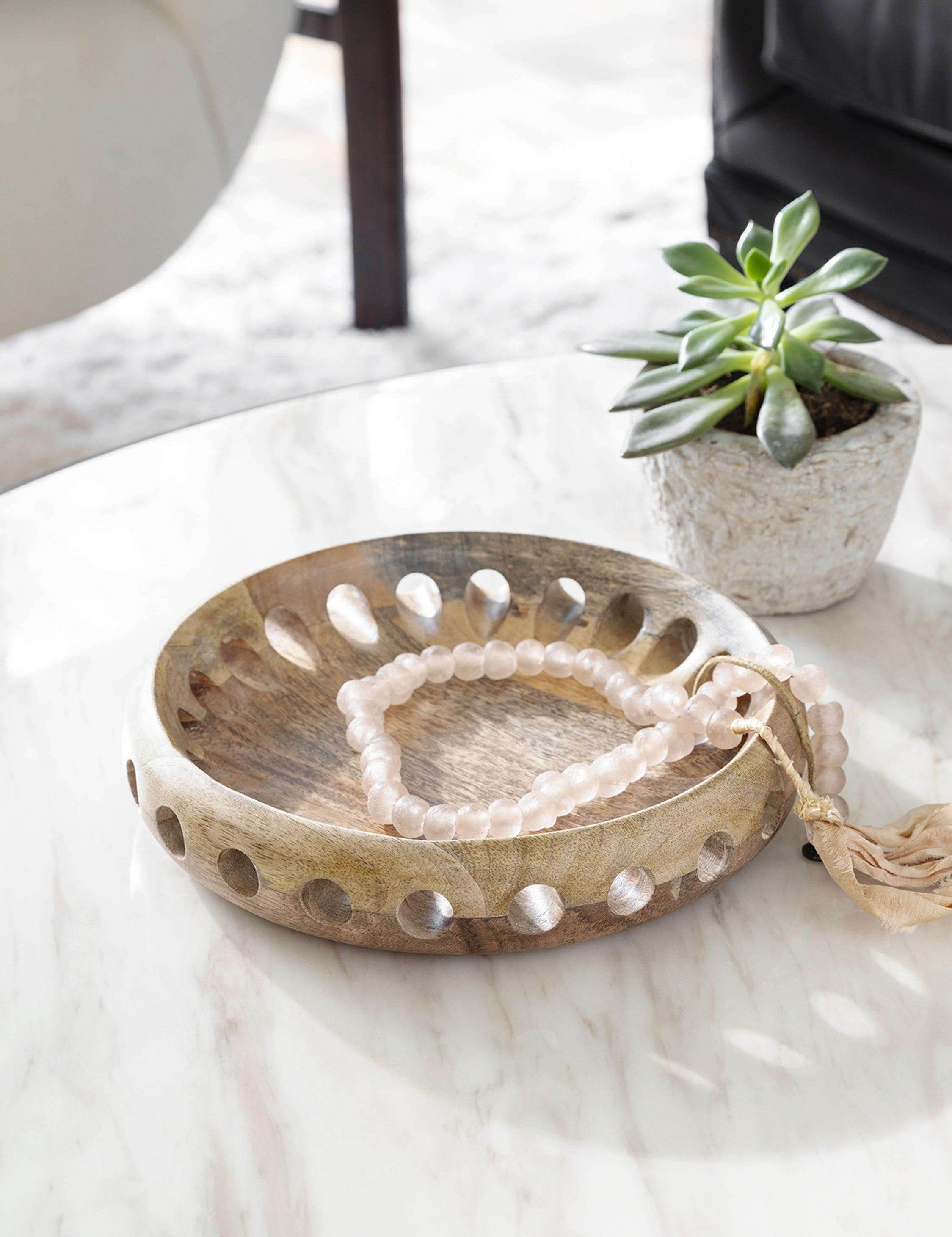 Savior Small Natural Handcrafted Mango Wood Bowl